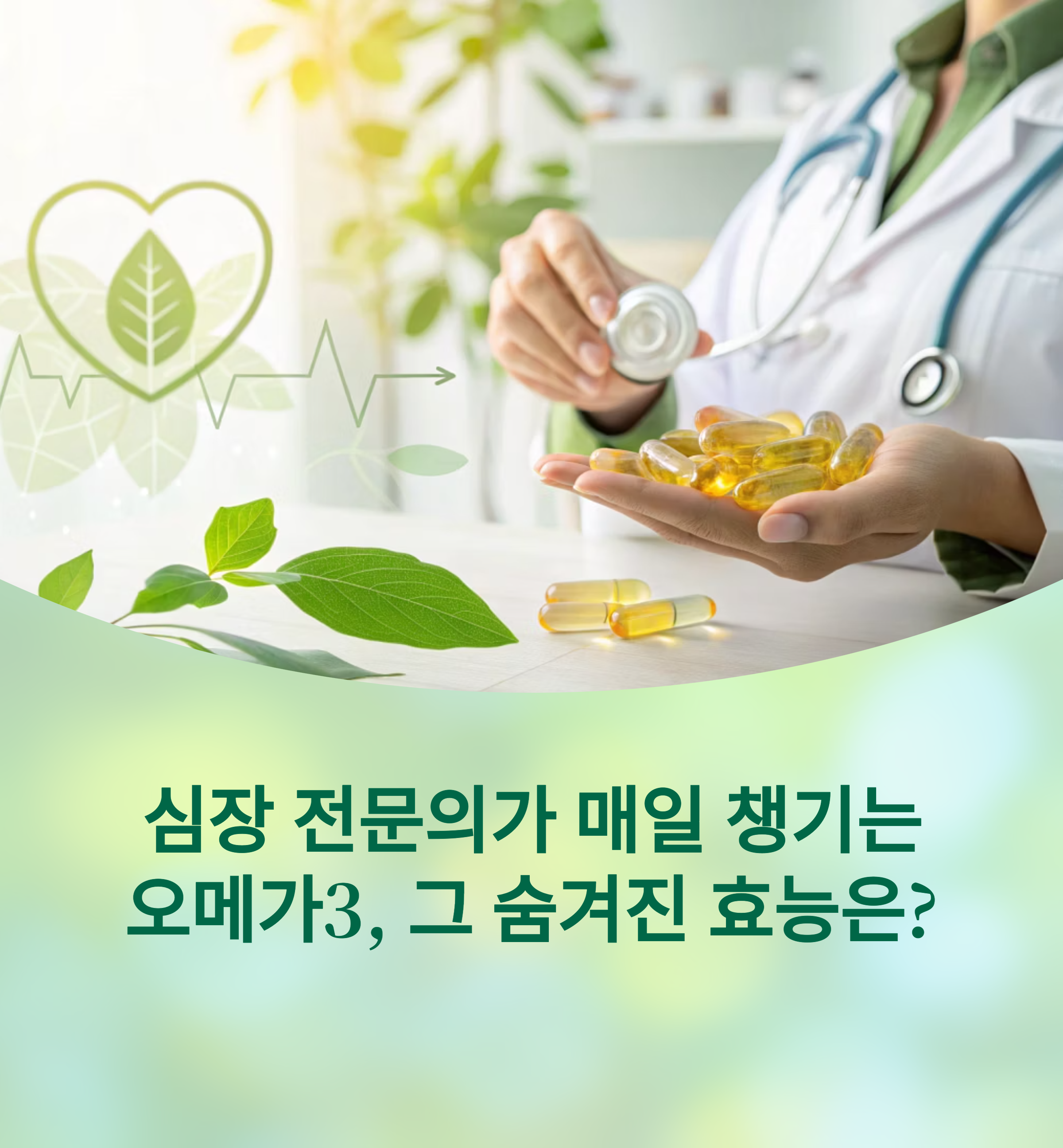 심장 전문의가 매일 챙기는 오메가3, 그 숨겨진 효능은? 에 대한 이미지