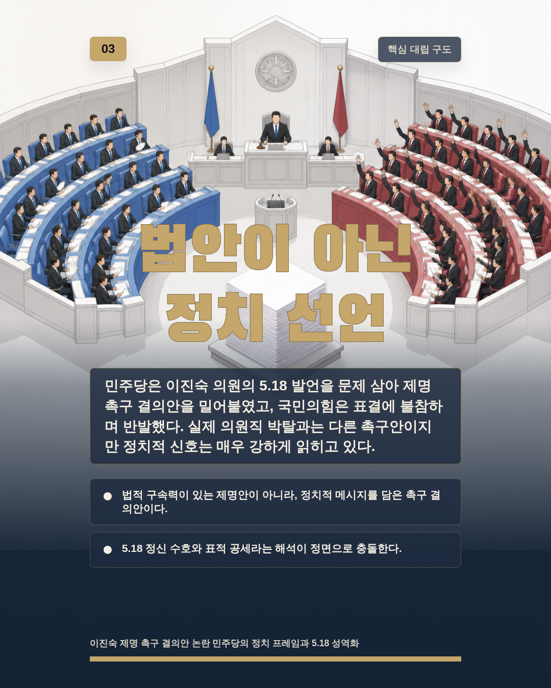 법안이 아닌 정치 선언