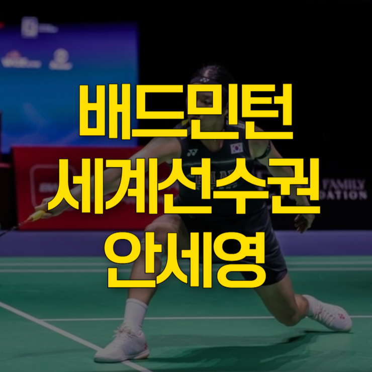 배드민턴-세계선수권대회-안세영-일정-대표-사진
