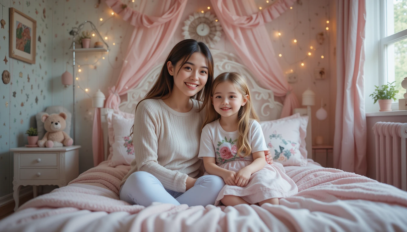 엄마와 아이가 함께 소통하는 사진