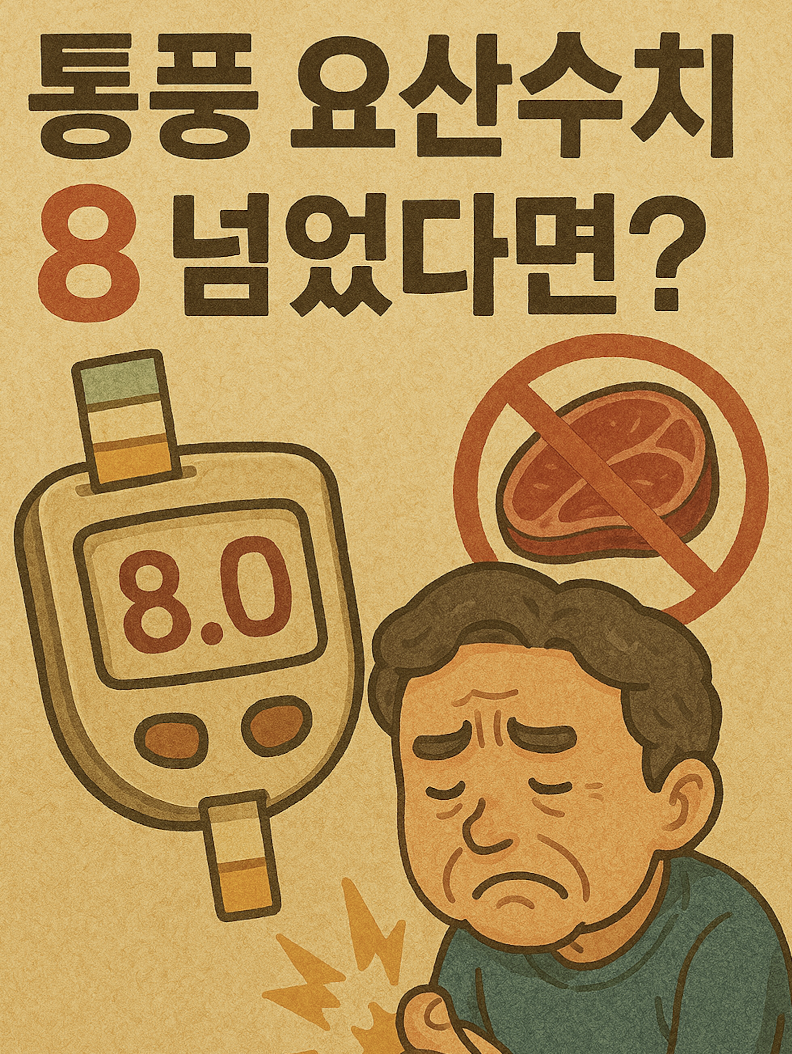 통풍 요산수치 8 넘었다면