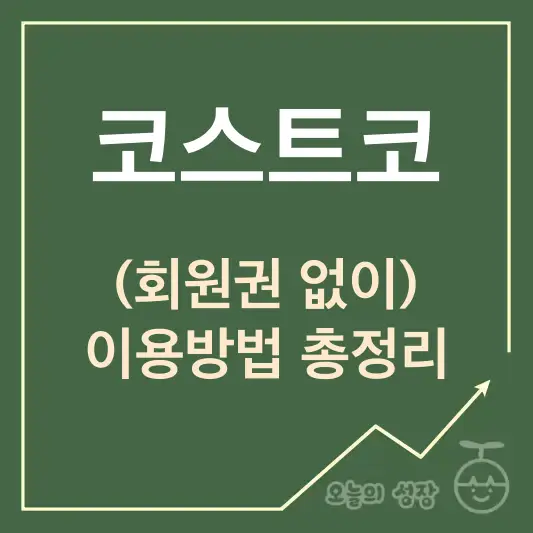 코스트코 회원권 없이 이용방법 총정리