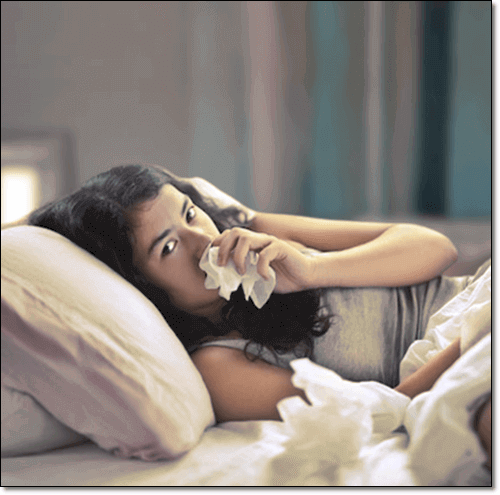 감기 몸살 호흡기 환자