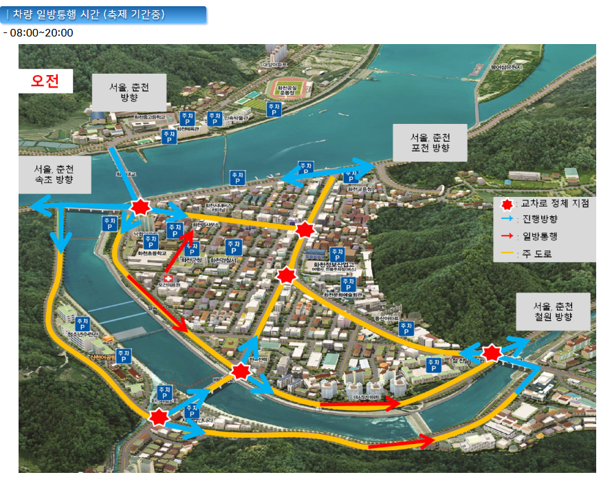 차량일방통행안내