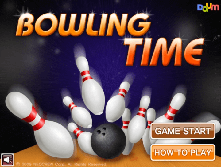 볼링타임-플래시게임-메인-화면