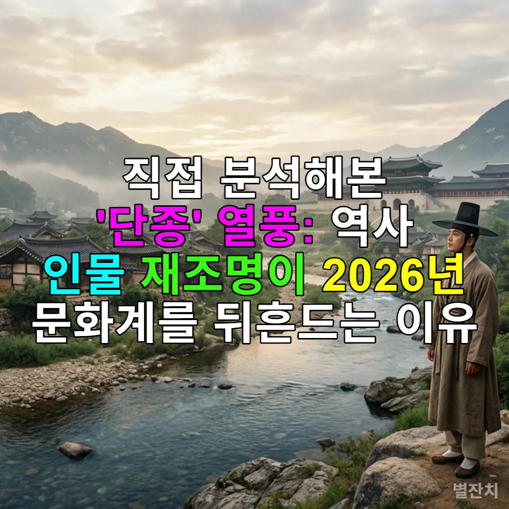 조선 시대 산골 마을에서 왕궁을 바라보는 젊은이의 뒷모습. 단종의 비극적인 삶을 상징하는 장면.