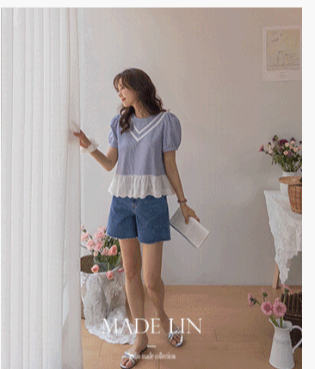 리린 레이스 블라우스