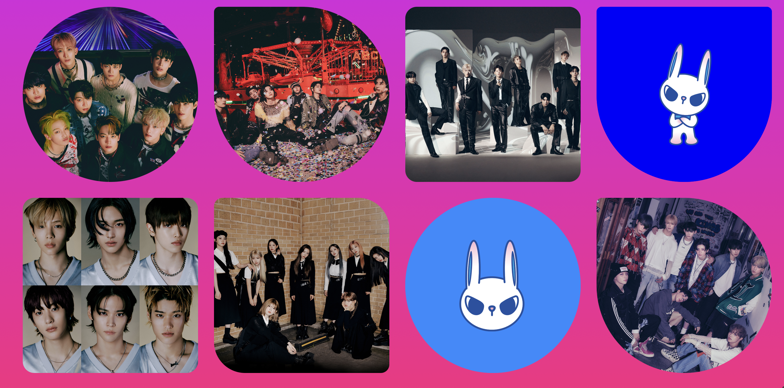 xikers/ 보이넥스트도어/ 제로베이스원/ 라이즈/ NiziU/ 앤팀