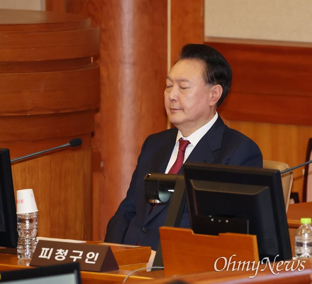 윤석열 전 대통령&amp;#44; 피고인 모습 촬영 허용