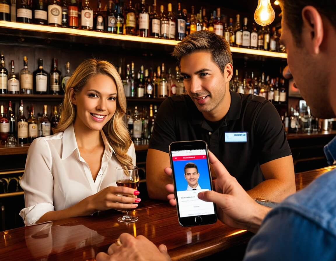 술집에서 신분확인