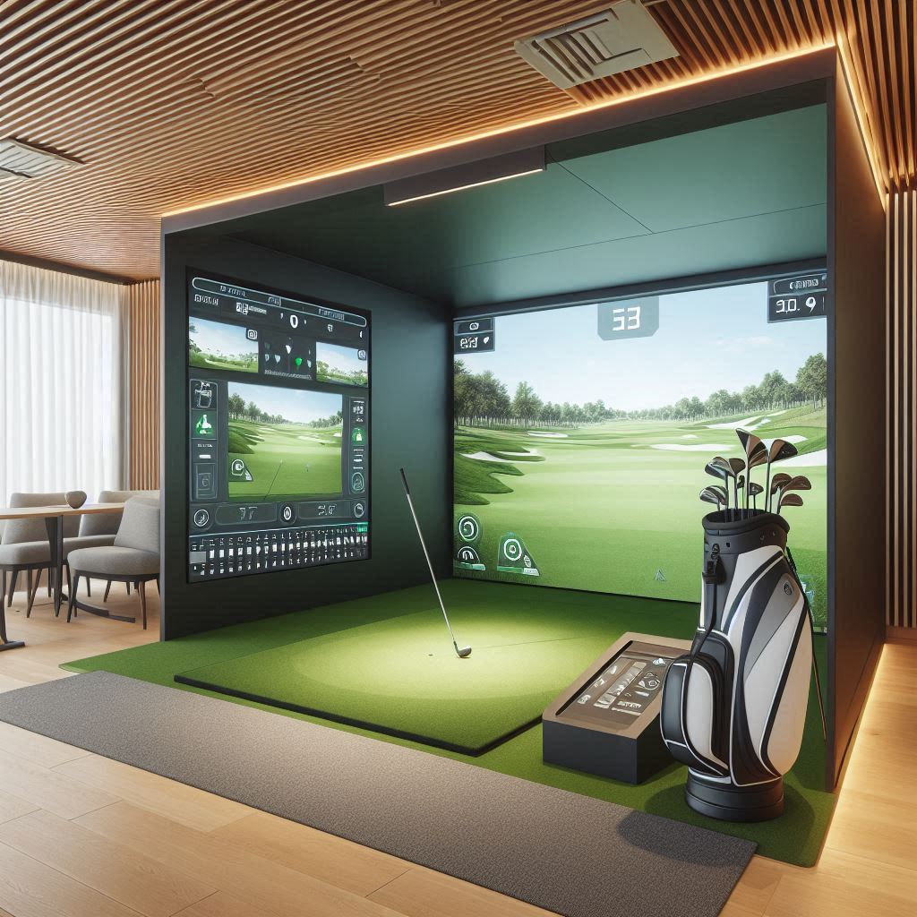 스크린골프장 배경