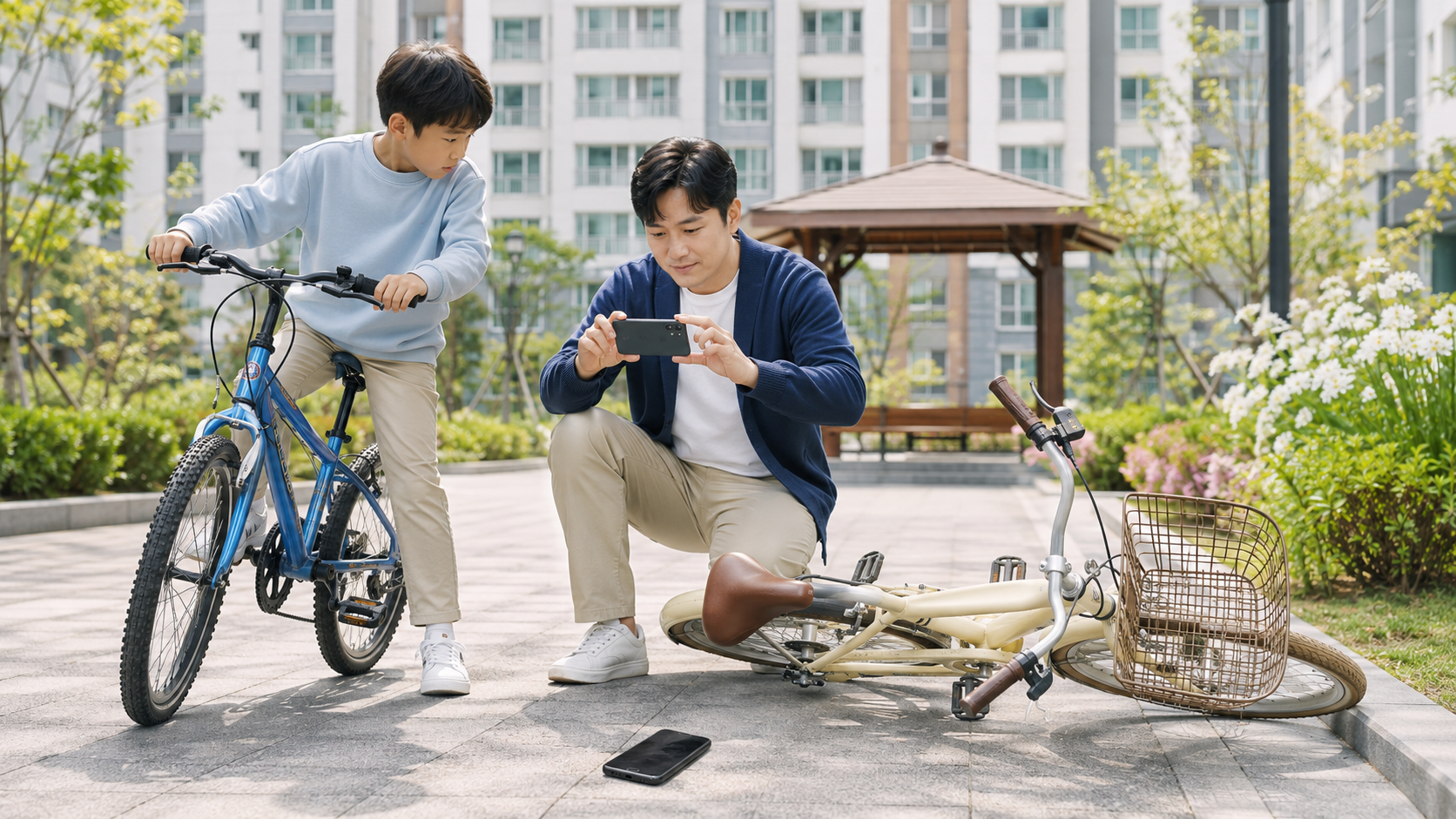 자녀가 자전거를 타다 다른 사람의 물건을 파손한 일상생활 사고