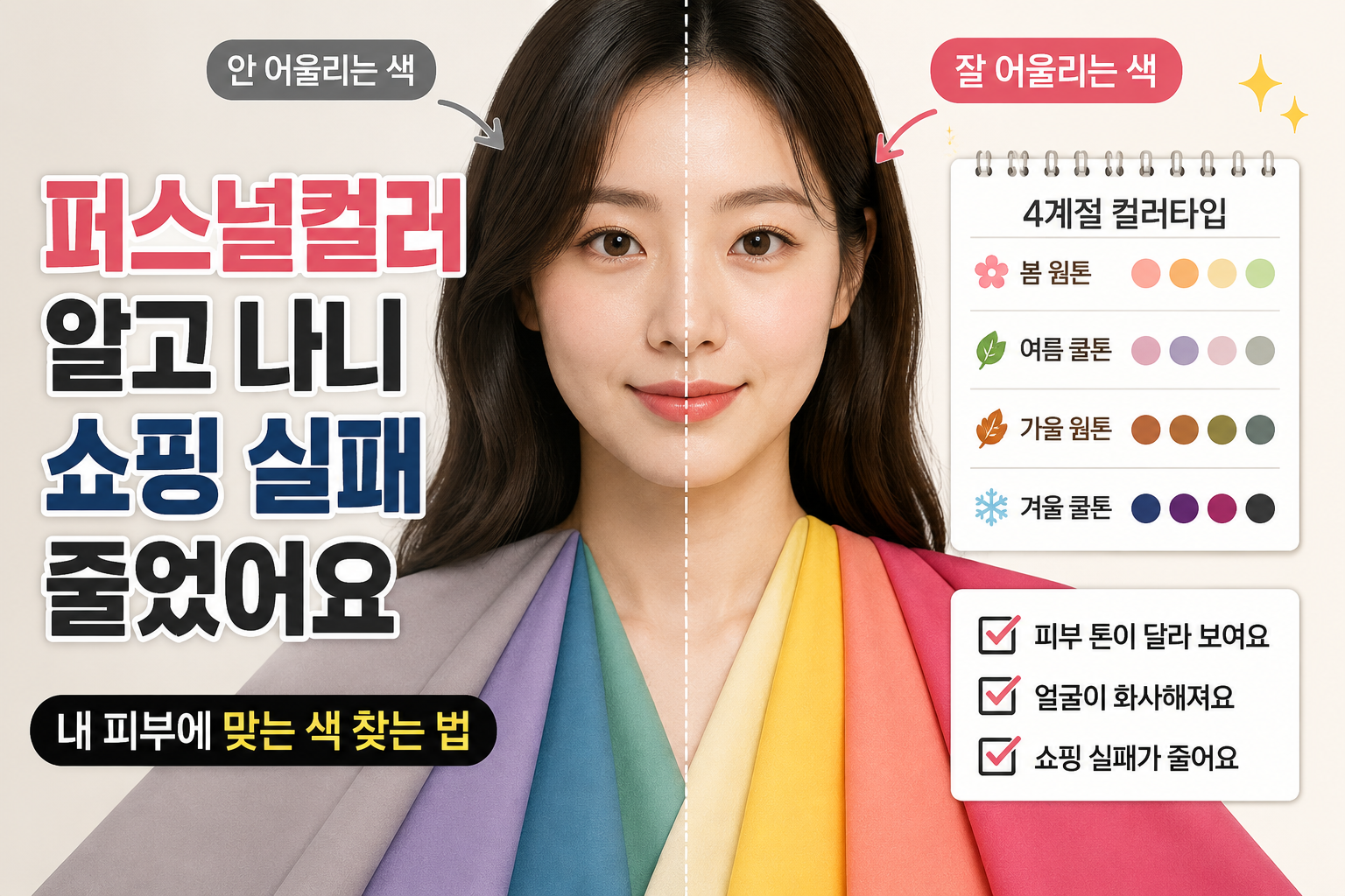 퍼스널컬러로 줄어든 쇼핑 실패