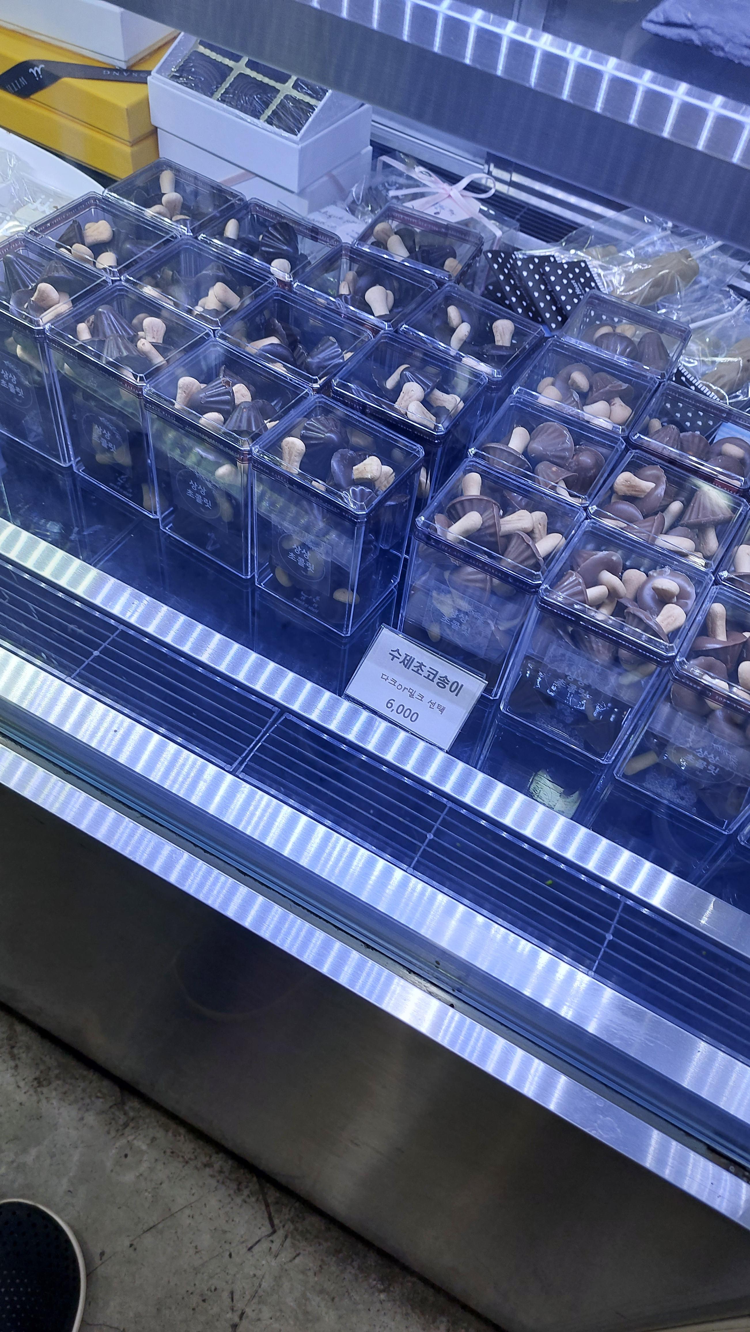 정선 상상초콜릿에서 파는 수제 초코송이 1통