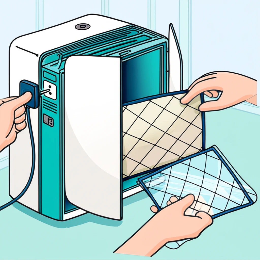 초보자용 공기청정기 필터 교체 매뉴얼..