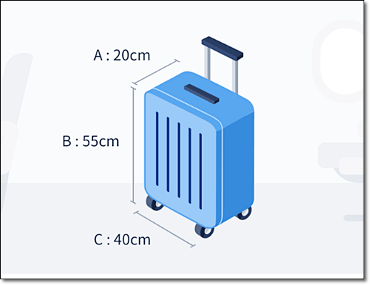 대한항공 기내수하물 크기