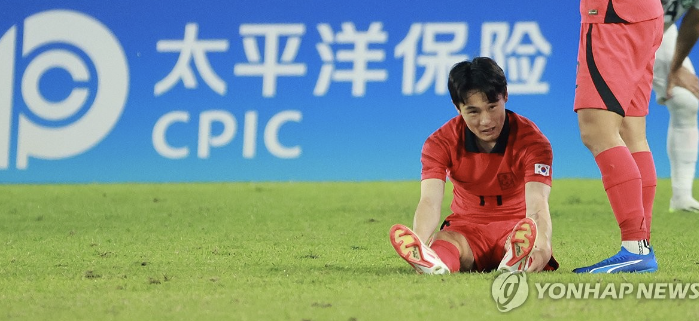 한국 대표팀 엄원상 선수 부상으로 결장 악재