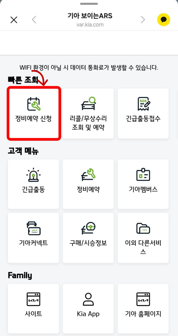 기아 보이는 ARS