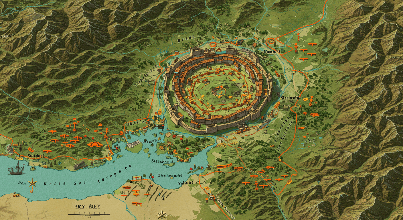 트로이 유적 주변 자연환경이 전투에 미친 영향 분석 (지형분석, 고대전쟁, 전략지리) 관련 사진