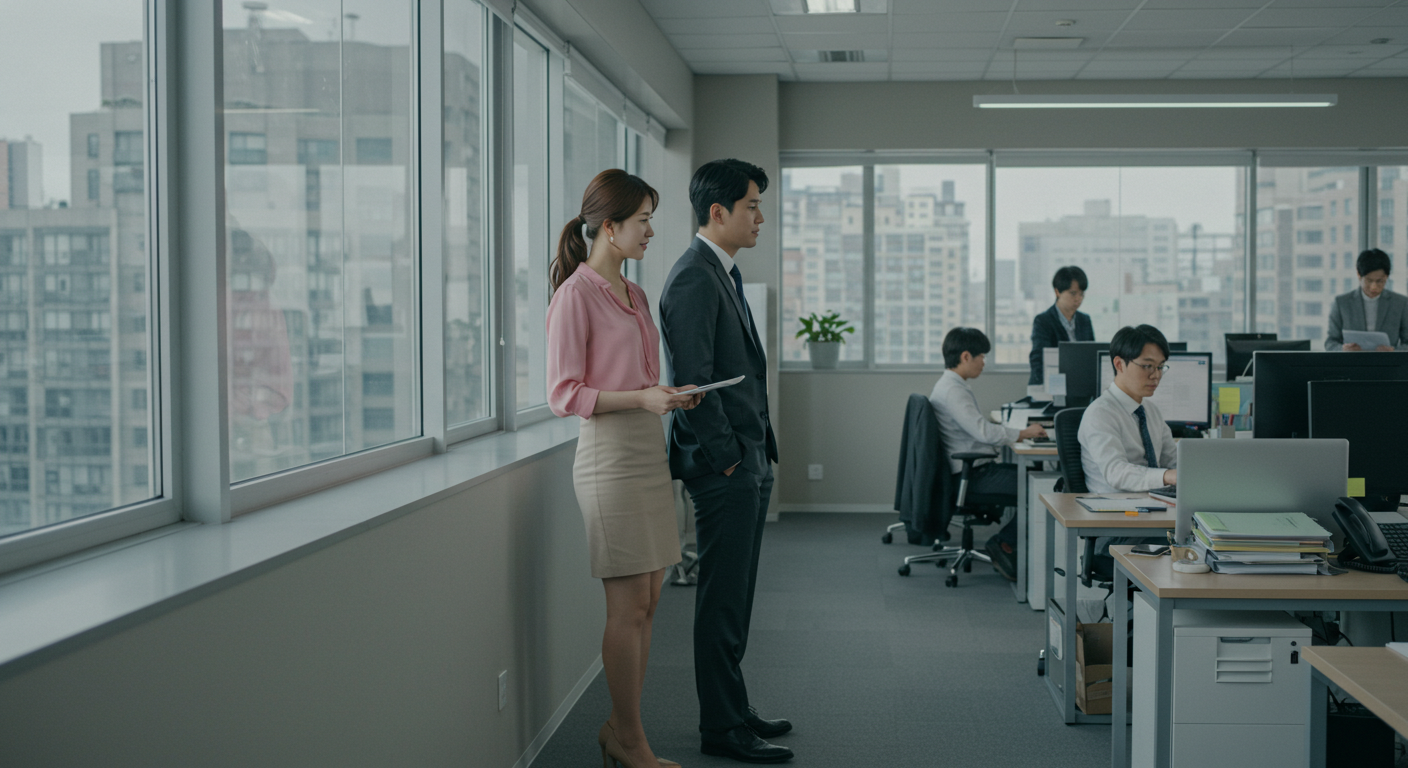 사무실 식물 인테리어