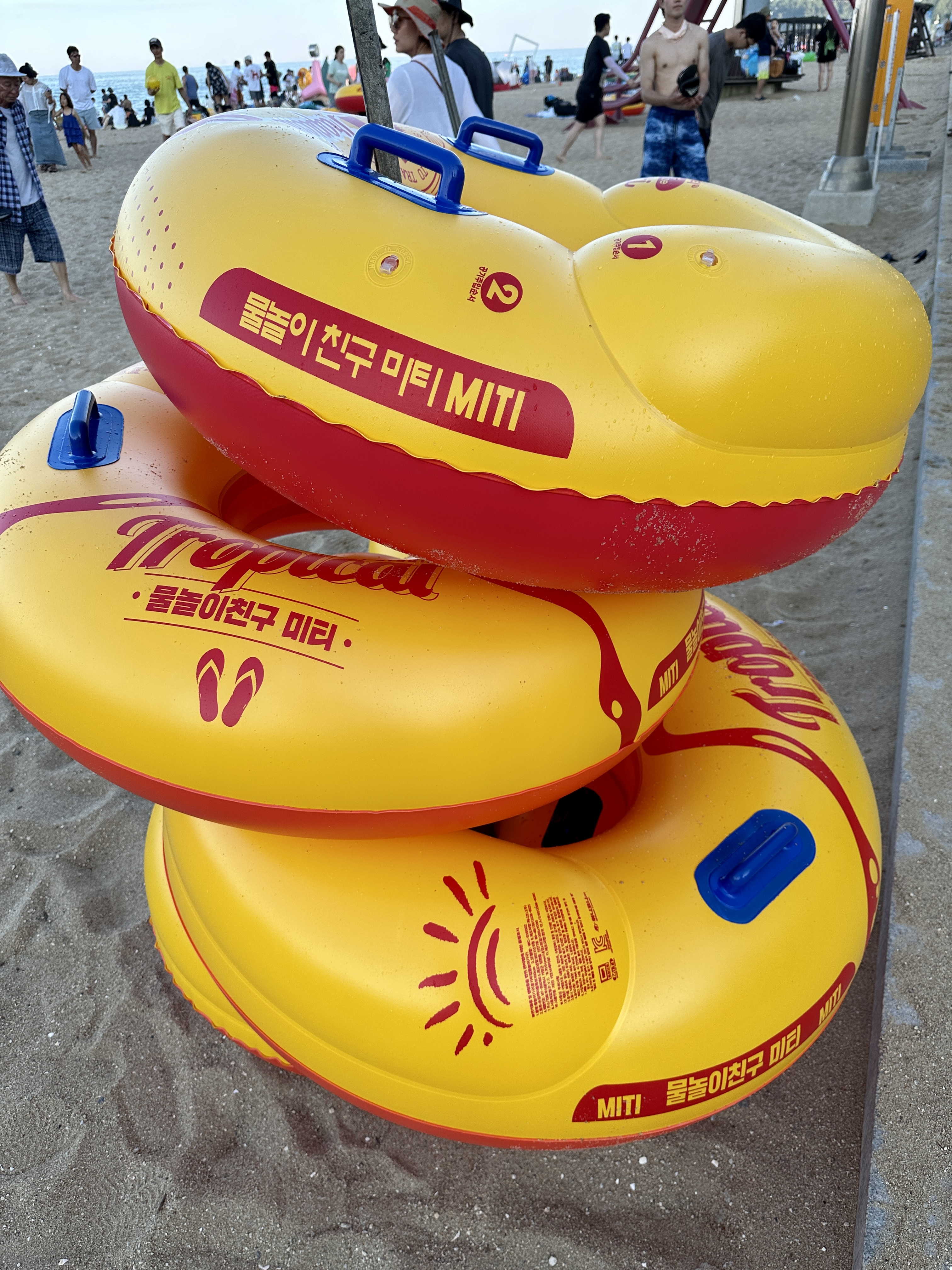 속초 해수욕장 튜브