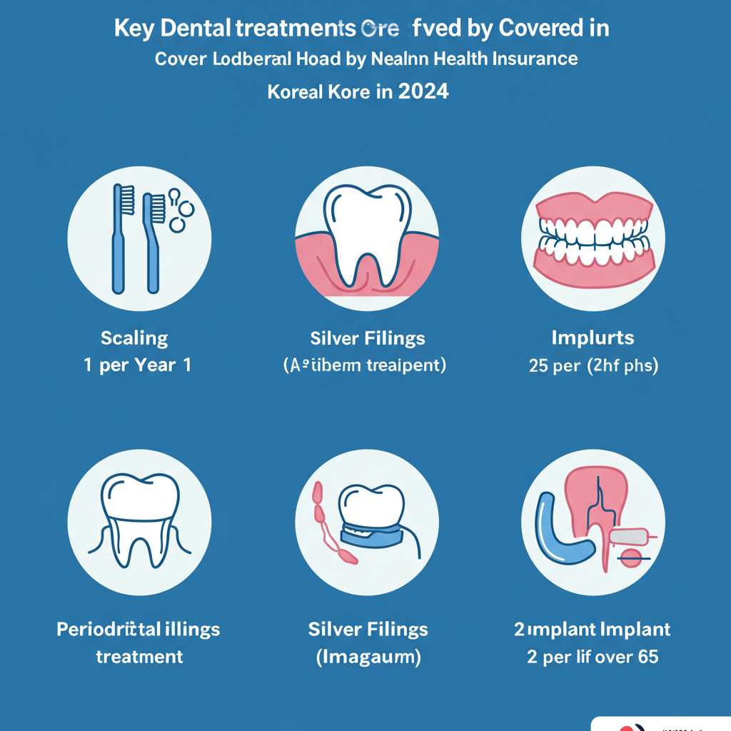 치과 건강보험 항목 요약 인포그래픽