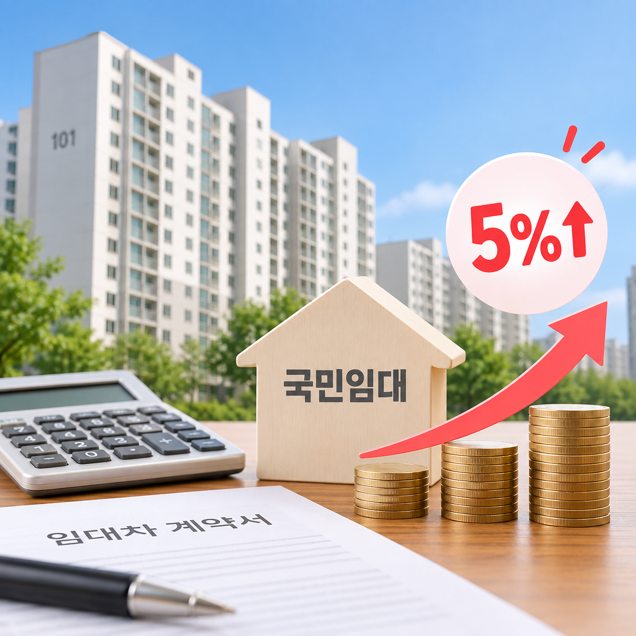 국민임대 갱신 보증금·월세 얼마나 오를까? 5% 인상 시 금액 계산해봤어요