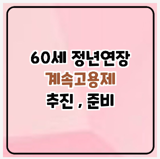 60세 넘어도 일하는 계속고용제 추진
