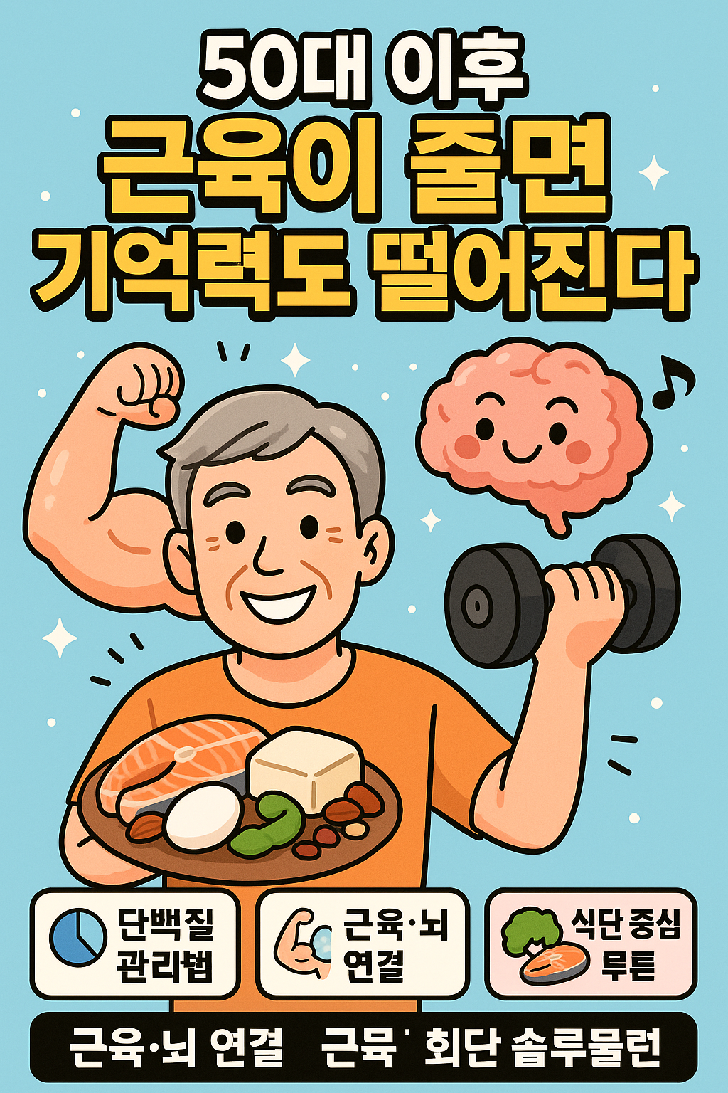 50대 이후 근육이 줄면 기억력도 떨어진다