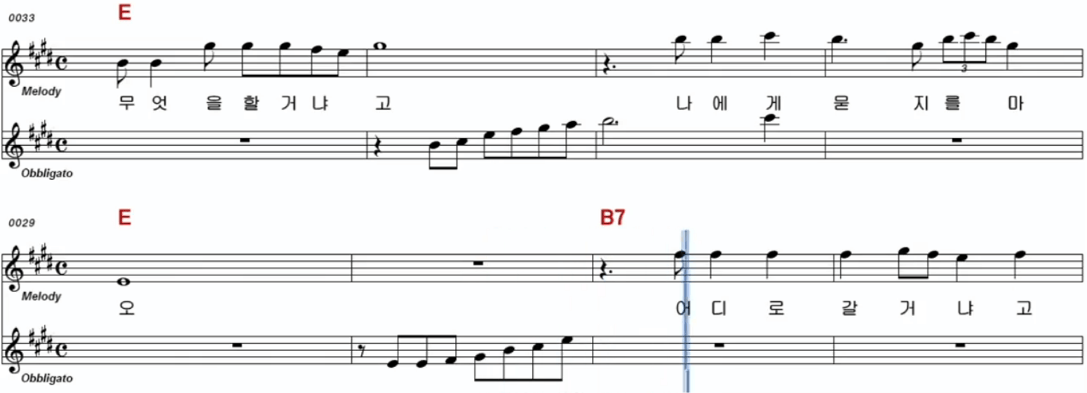 모정애 인생 악보