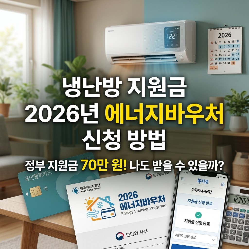 2026년 에너지바우처 냉난방 지원금