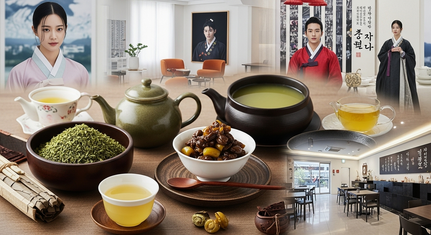 한국의 전통차(녹차, 오미자차 등)와 티(Tea) 한류
