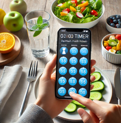 스마트폰 타이머 활용, 올바른 식습관 유지하기 관련 사진