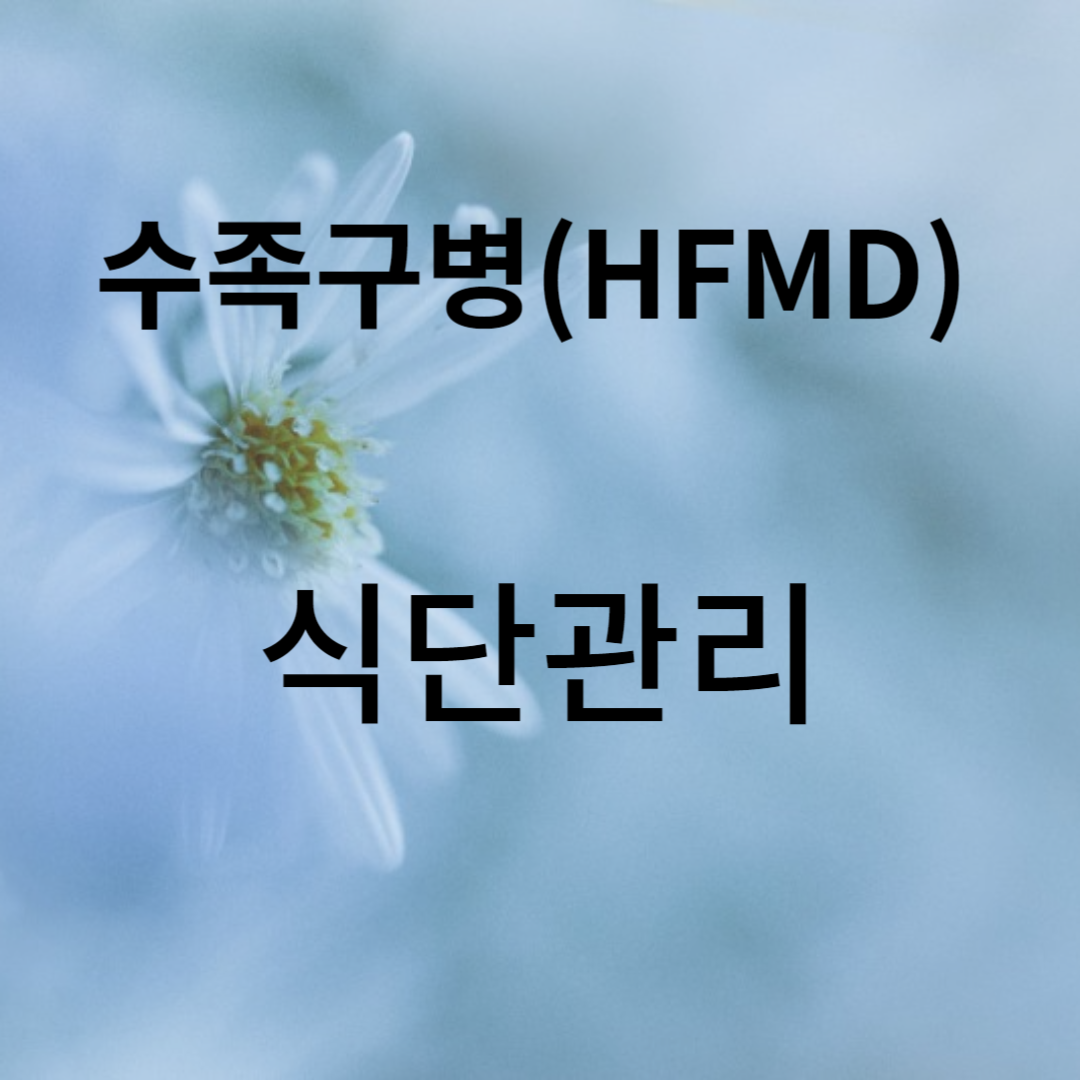 영양해소 : 수족구병 식단관리