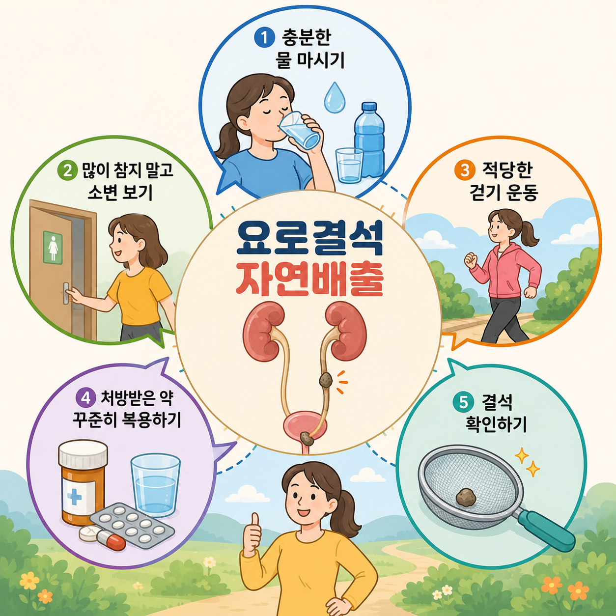 요로결석 자연배출