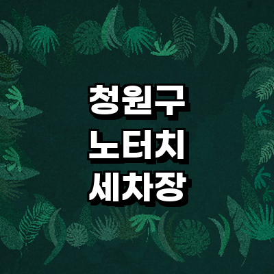 청주 청원구 노터치 세차