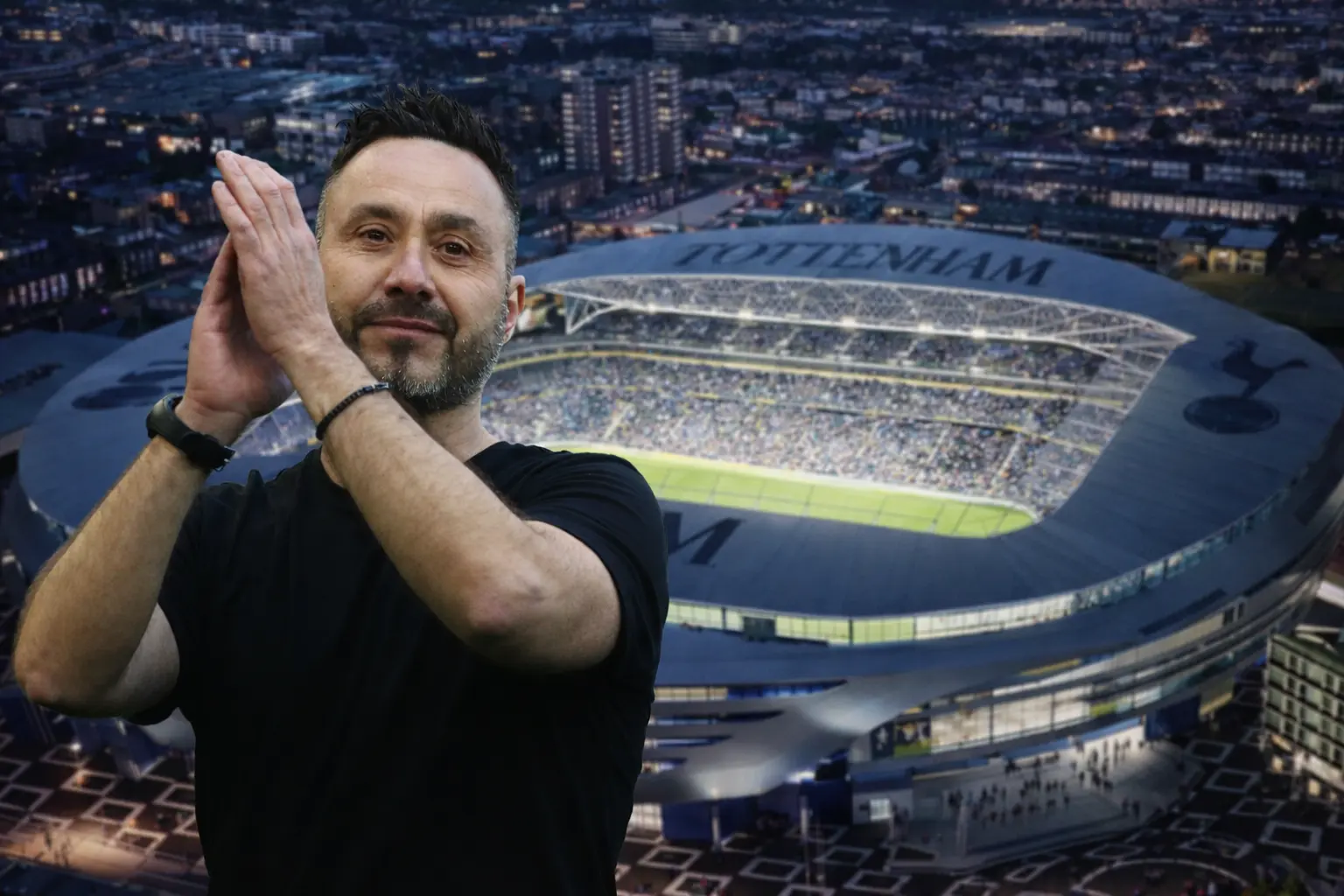 토트넘 홋스퍼 경기장 전경과 데제르비 감독의 부임