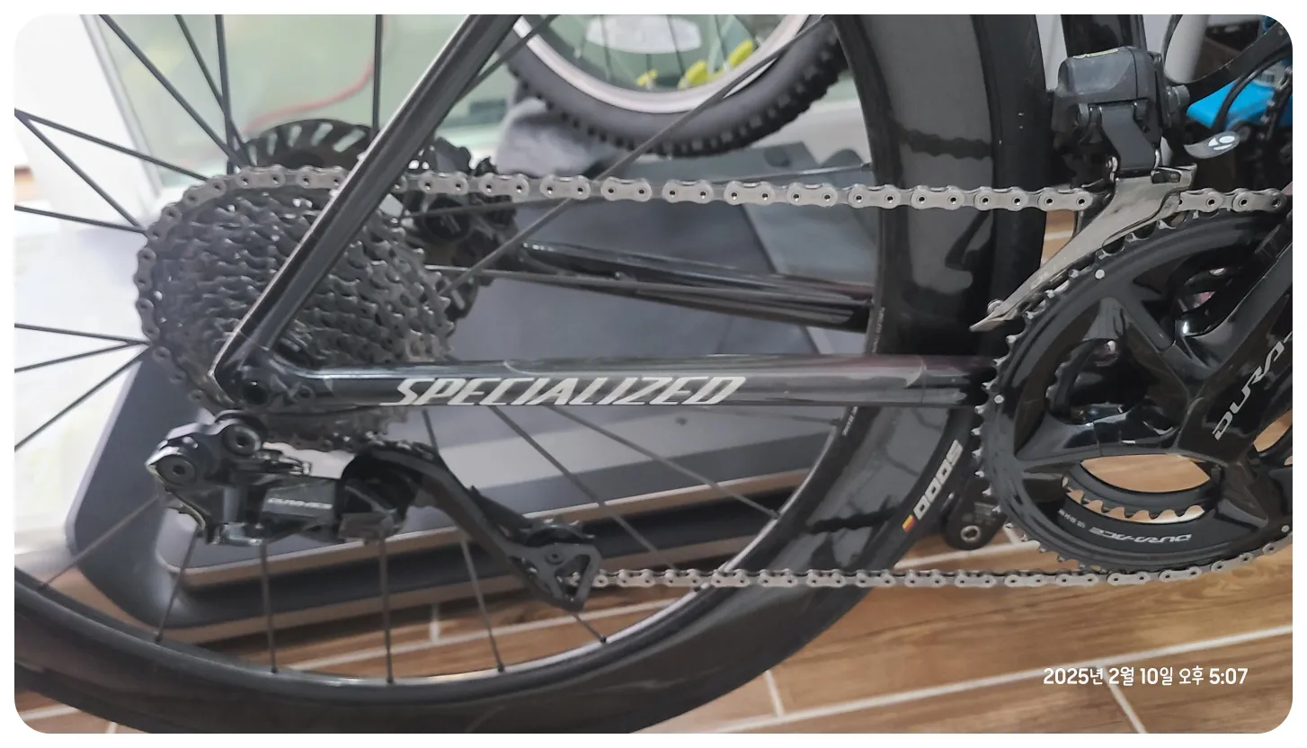 체인 길이 확인 테스트 사진(같은 커팅 위치 비교)