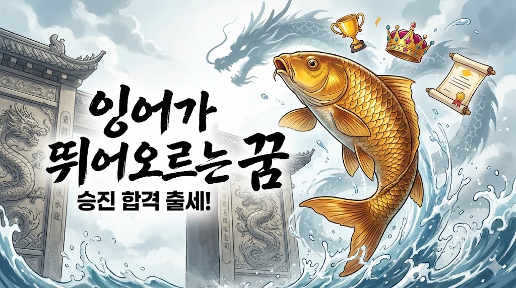 잉어가 뛰어오르는 꿈 대박? 승진 합격 출세 길몽 해몽