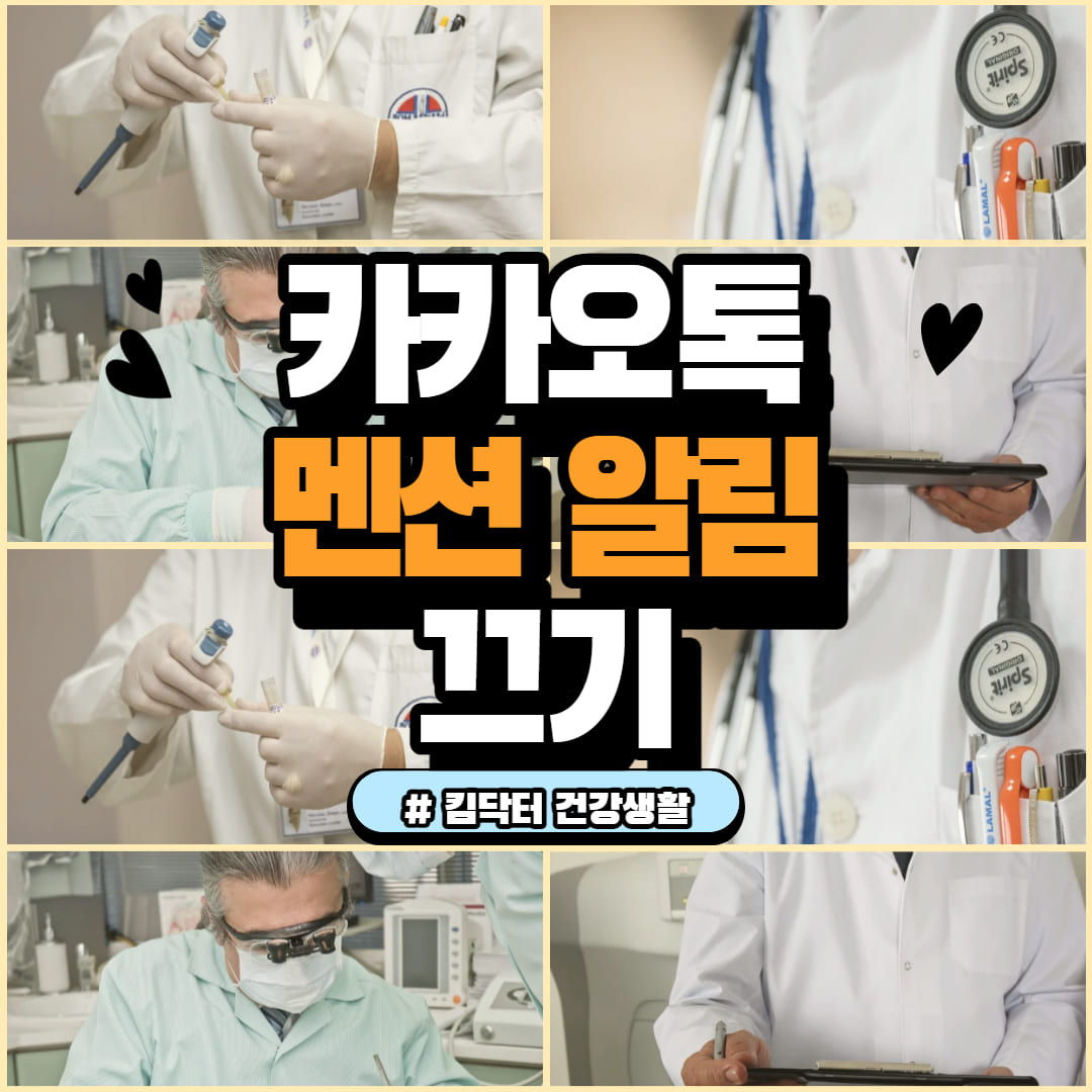 카카오톡 멘션 알림 끄기 대표사진