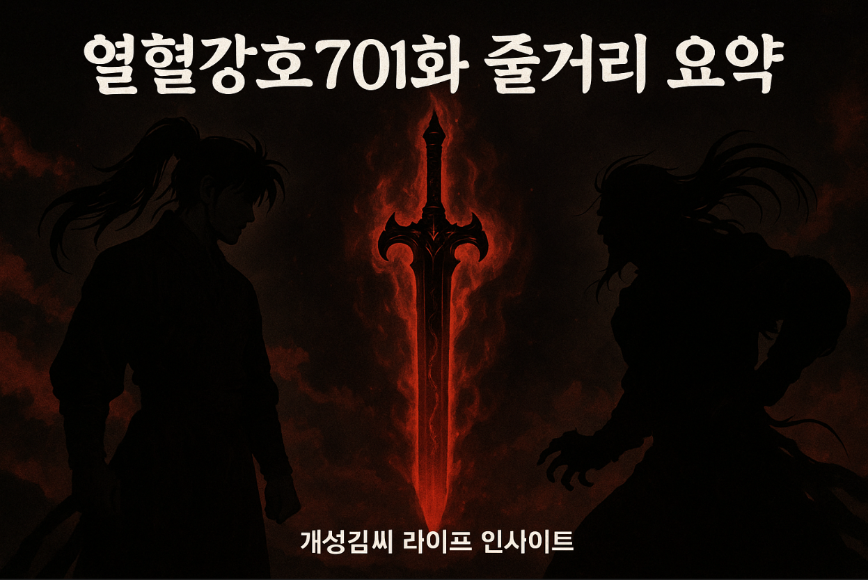 열혈강호701,열혈강호 701화 줄거리,도월천 개과천선,자하마신 정체,열혈강호 마령검,천마신군 죽음 떡밥,웹툰요약,무협웹툰추천