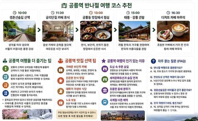 공릉역 반나절 여행 코스 추천