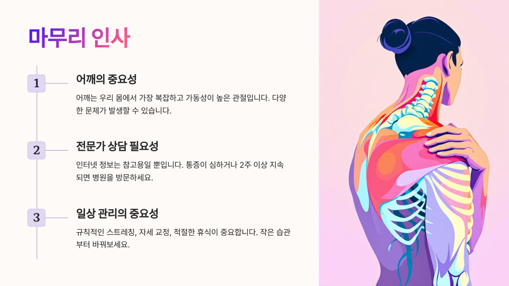 마무리 인사