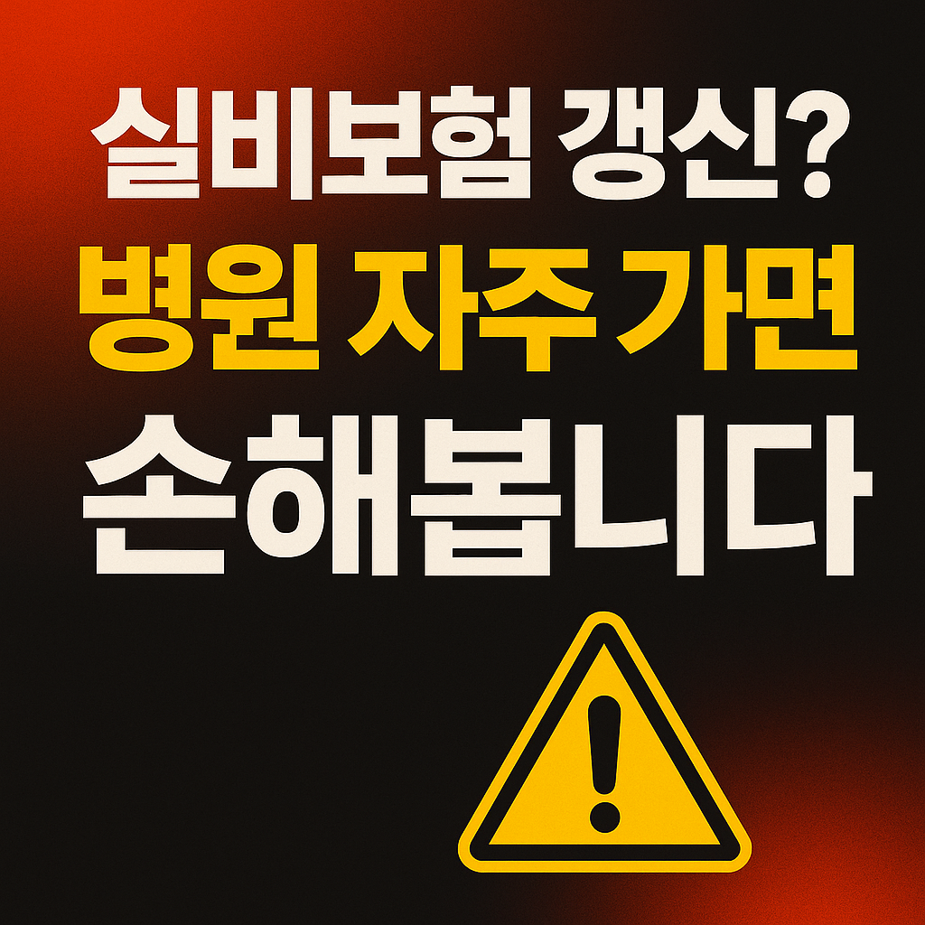 2025년 실비보험 갱신 전 핵심 포인트를 정리한 이미지