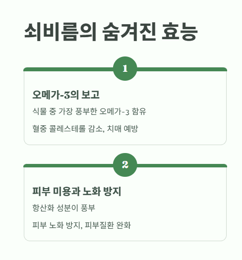 쇠비름의 숨겨진 효능