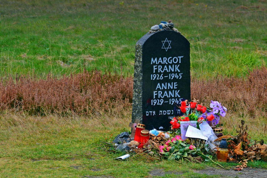 안네 프랑크의 묘비