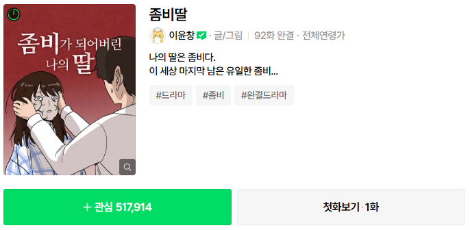 영화 좀비딸 상영관 예매하기