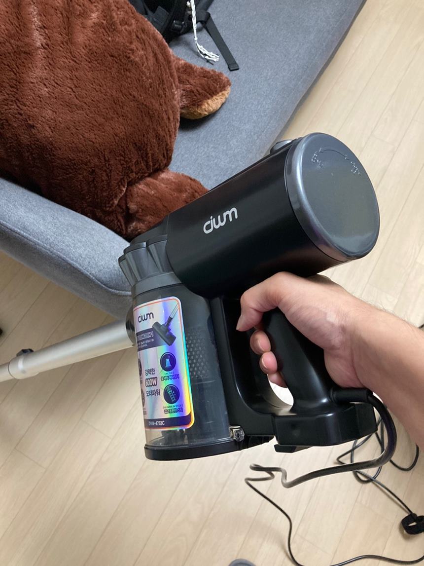 대웅모닝컴-싸이클론-진공청소기-DWM-4733C-원룸-유선청소기-핸디형