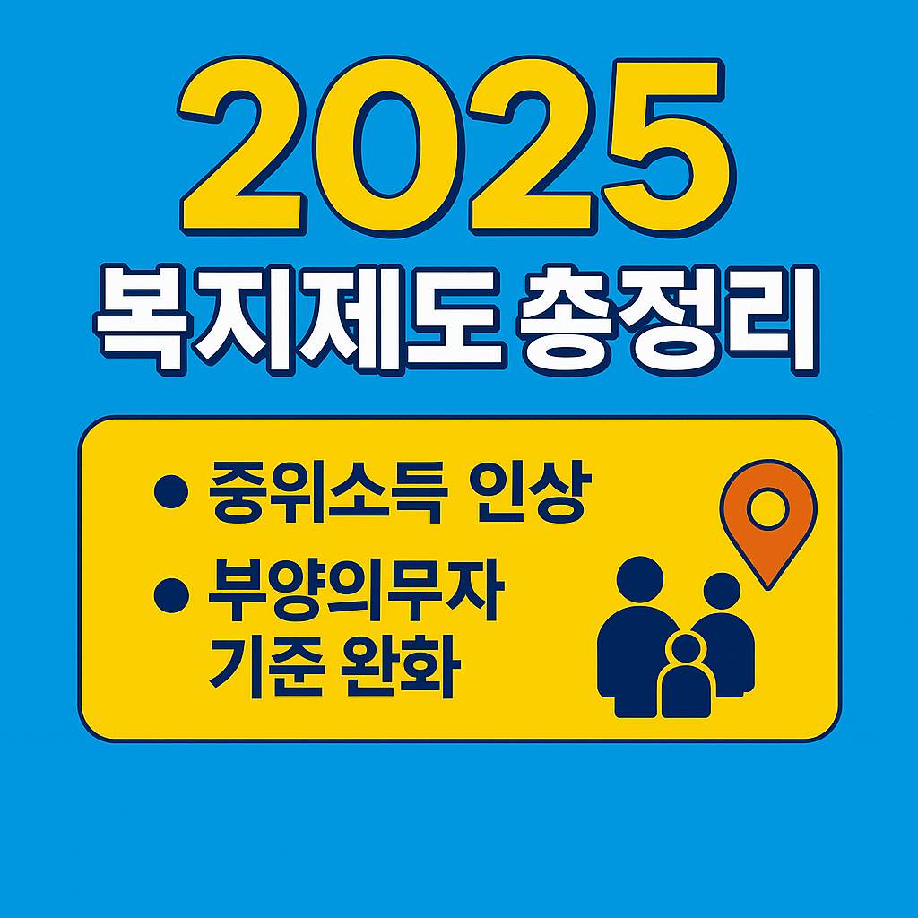 2025정부복지제도 총정리