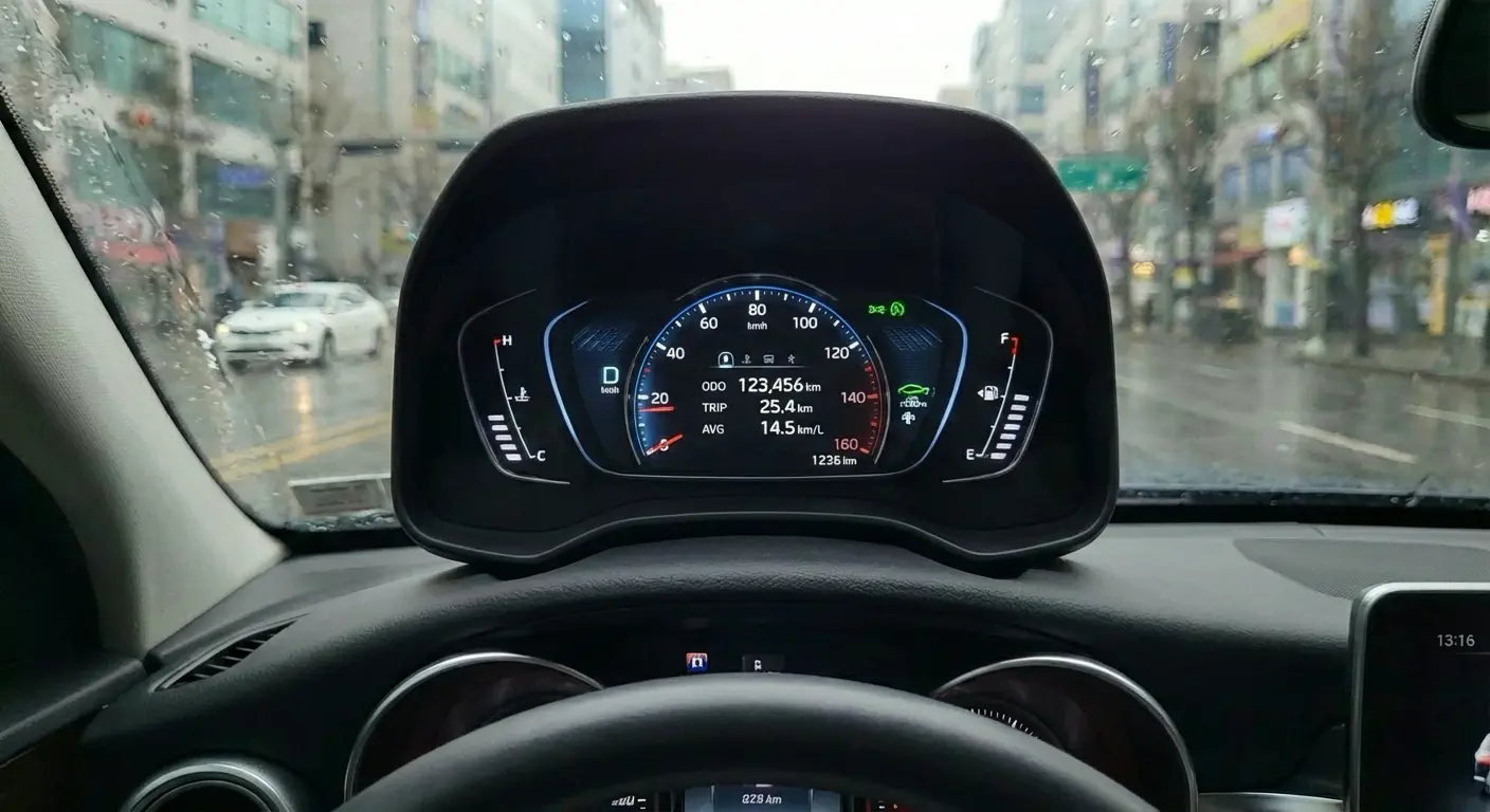 자동차 주행거리 계기판